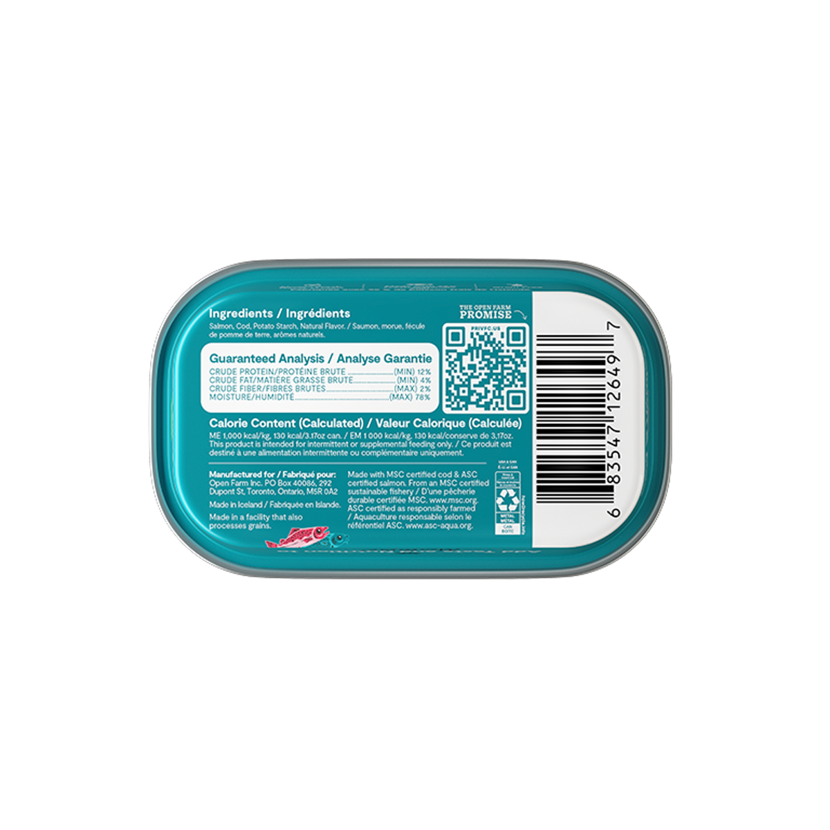Open Farm Salmon &amp; Cod Meal Topper for Cats