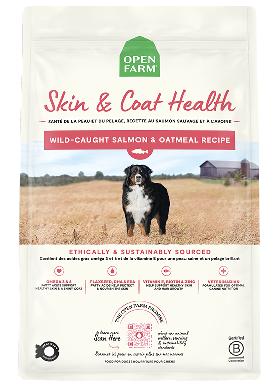 Open Farm Skin &amp; Coat Health Wild-Caught Salmon &amp; Oatmeal Dog Food