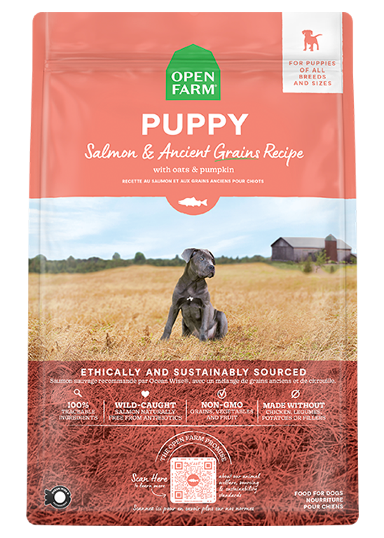Open Farm Salmon &amp; Ancient Grains Puppy Dog Food