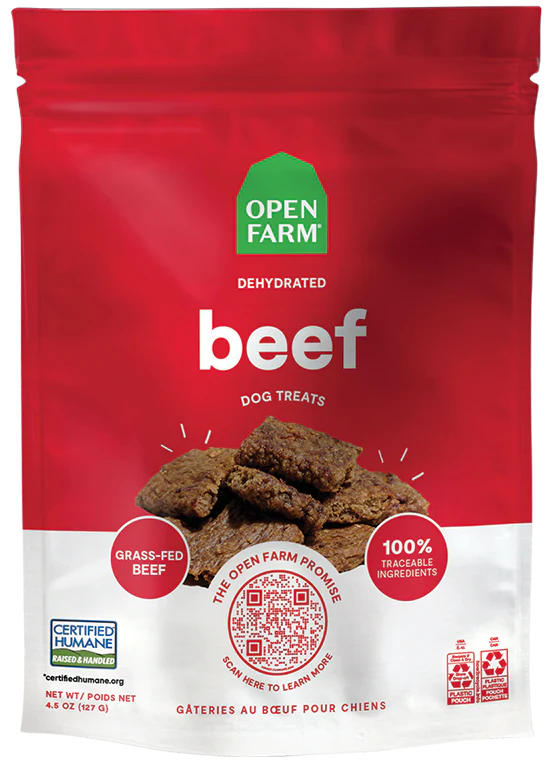 Open Farm Dehydrated Beef Dog Treats