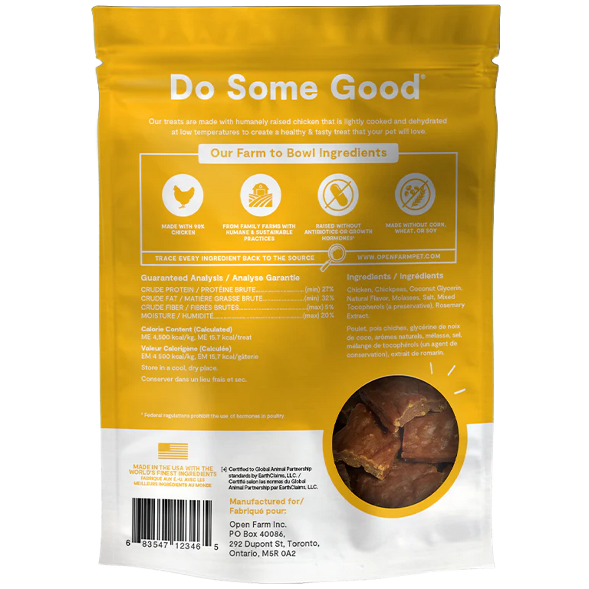 Open Farm Dehydrated Chicken Dog Treats