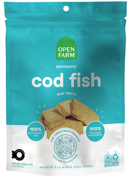 Open Farm Dehydrated Cod Fish Dog Treats