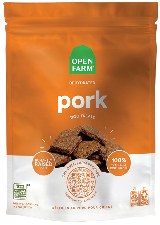 Open Farm Dehydrated Pork Dog Treats