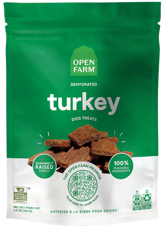 Open Farm Dehydrated Turkey Dog Treats
