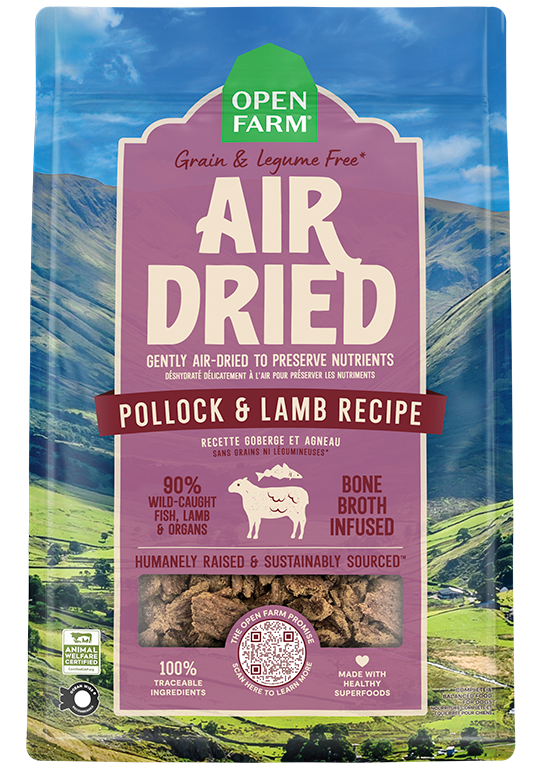 Open Farm Grain Free Air-Dried Pollock &amp; Lamb Dog Food