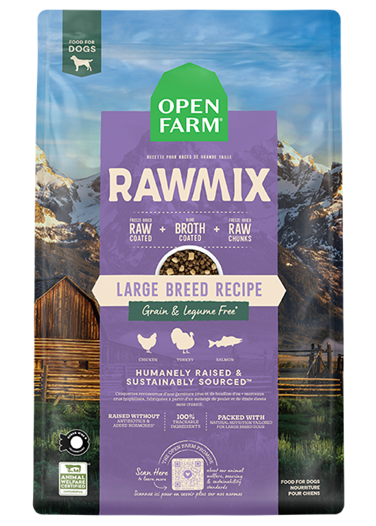 Open Farm RawMix Grain Free Large Breed Recipe Dog Food