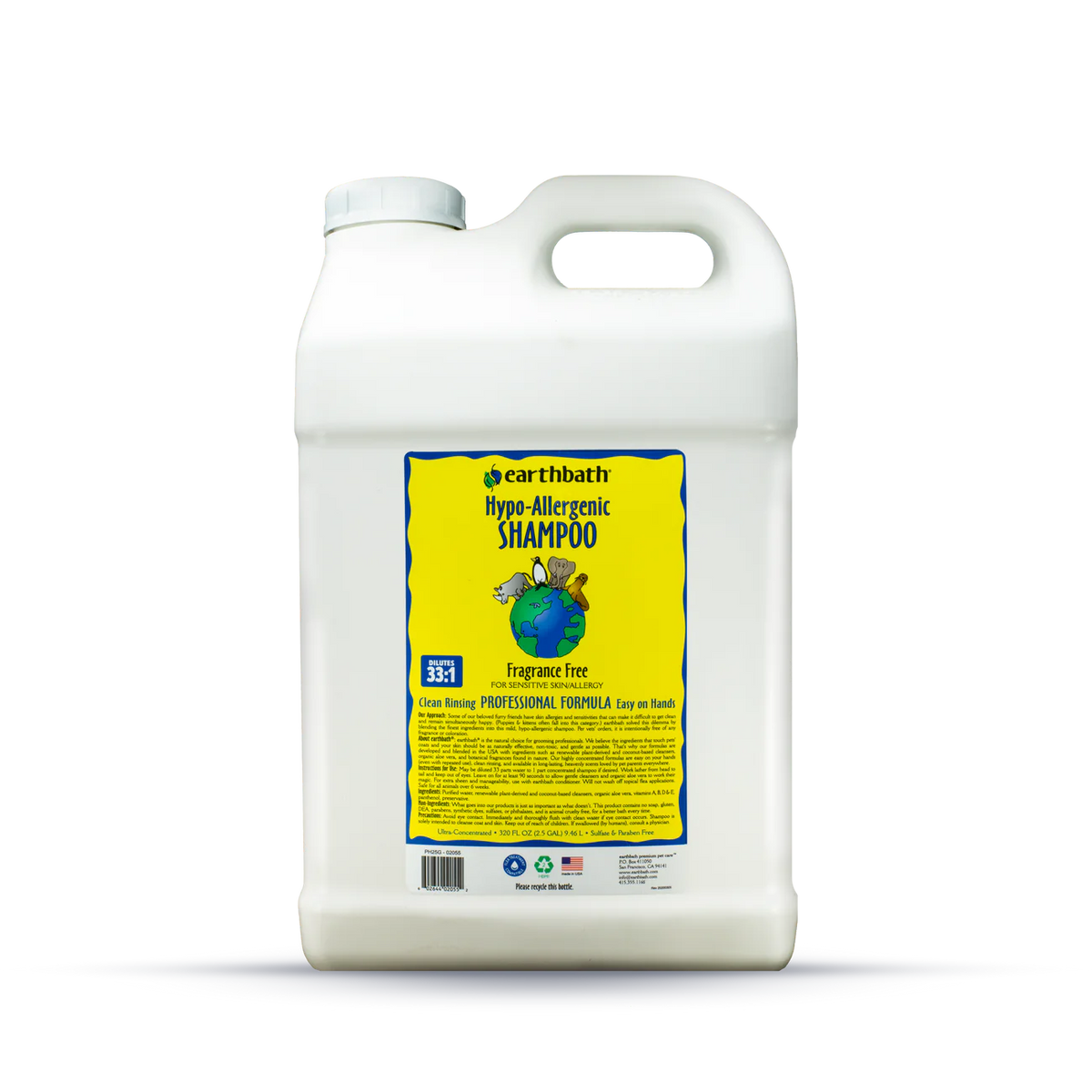 Earthbath Hypo-Allergenic Pet Shampoo Fragrance Free