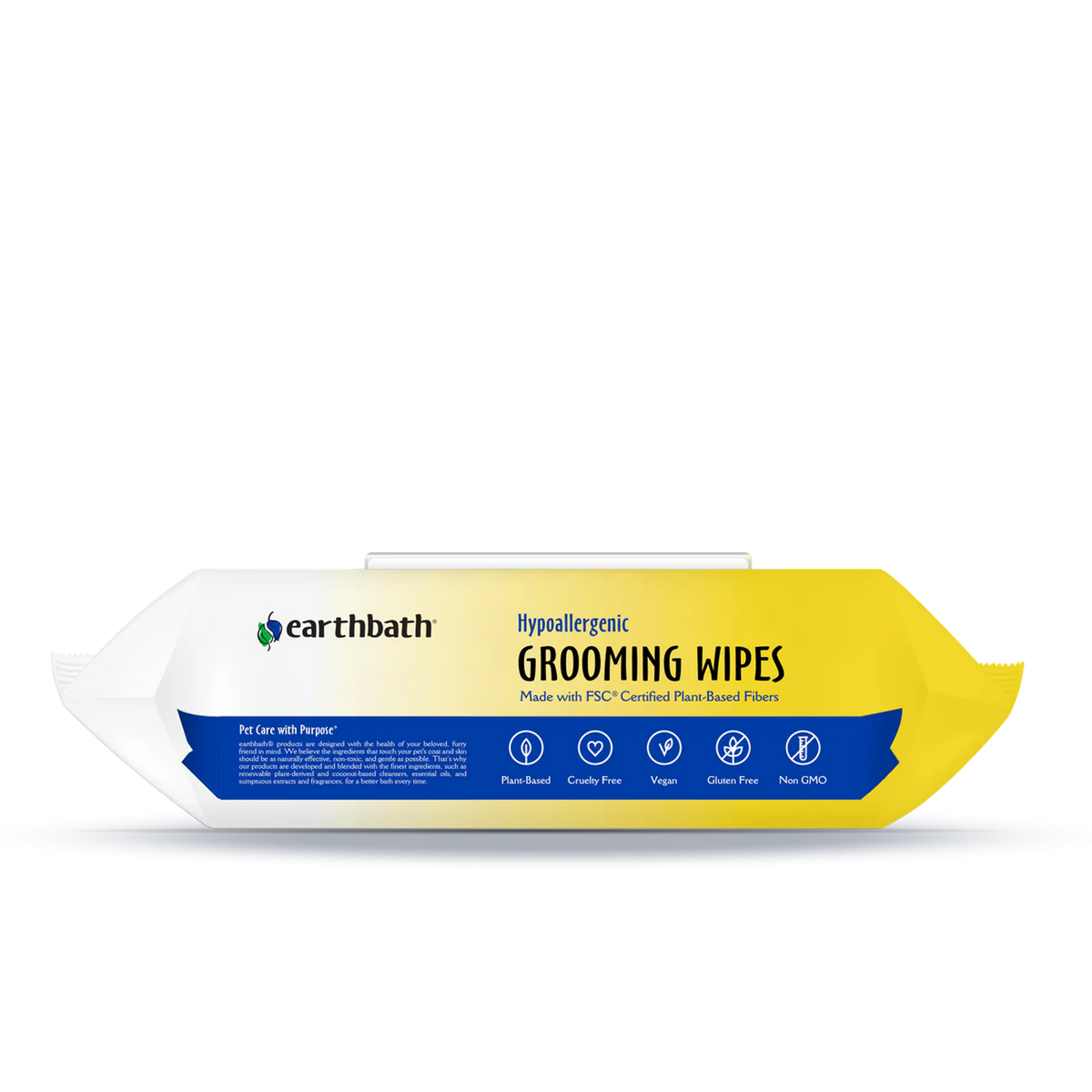 Earthbath Pet Hypoallergenic Grooming Wipes Fragrance Free