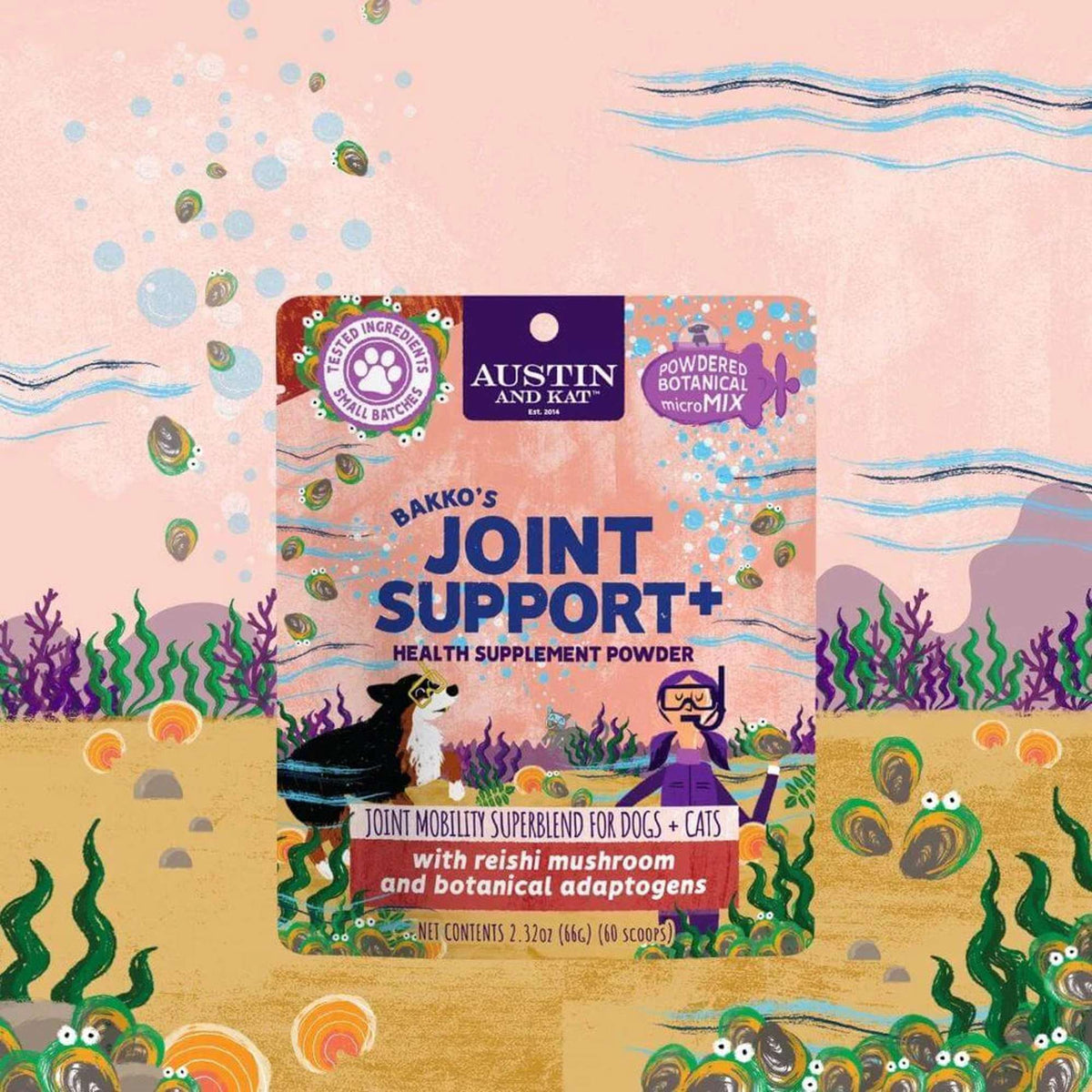 Austin and Kat Joint &amp; Mobility Support Powder for Dogs &amp; Cats