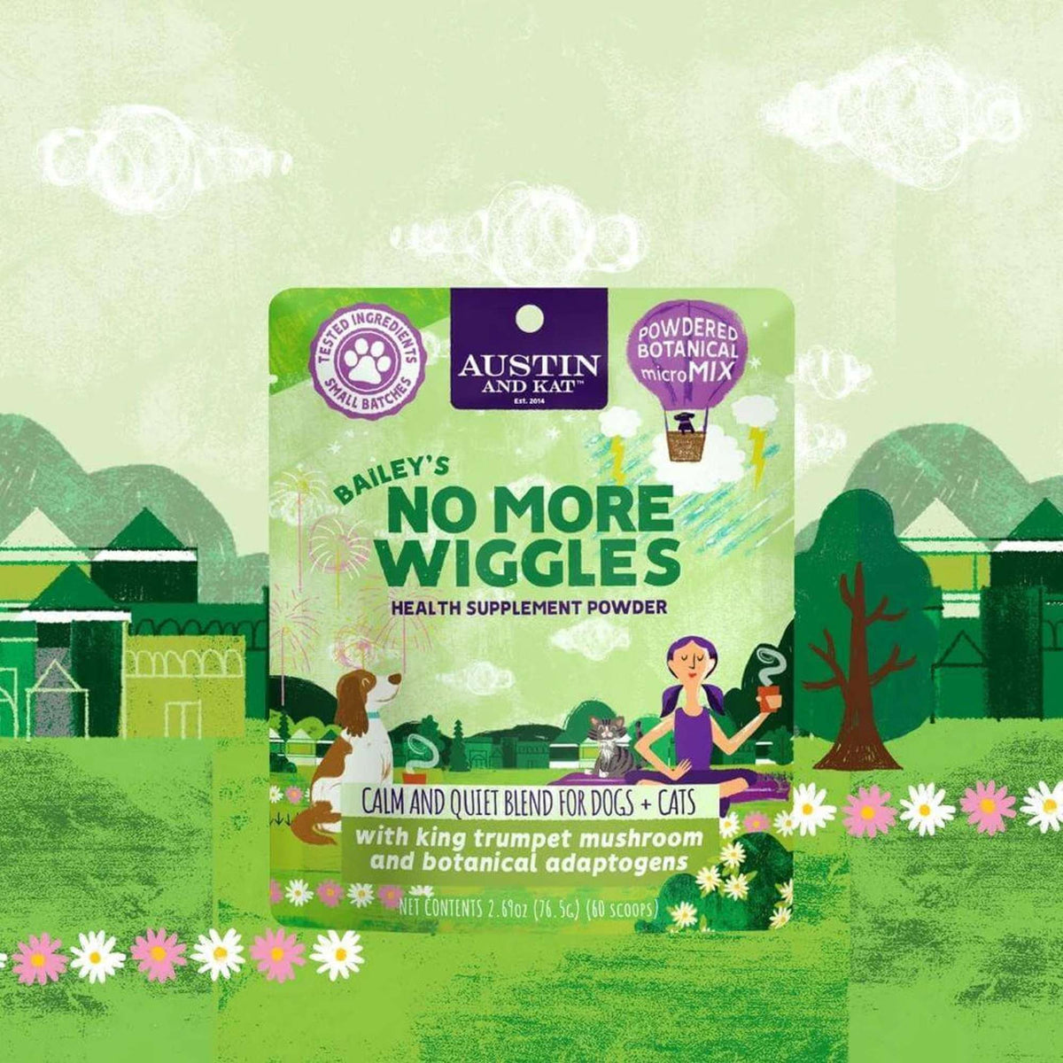 Austin and Kat No More Wiggle Powder for Dogs &amp; Cats