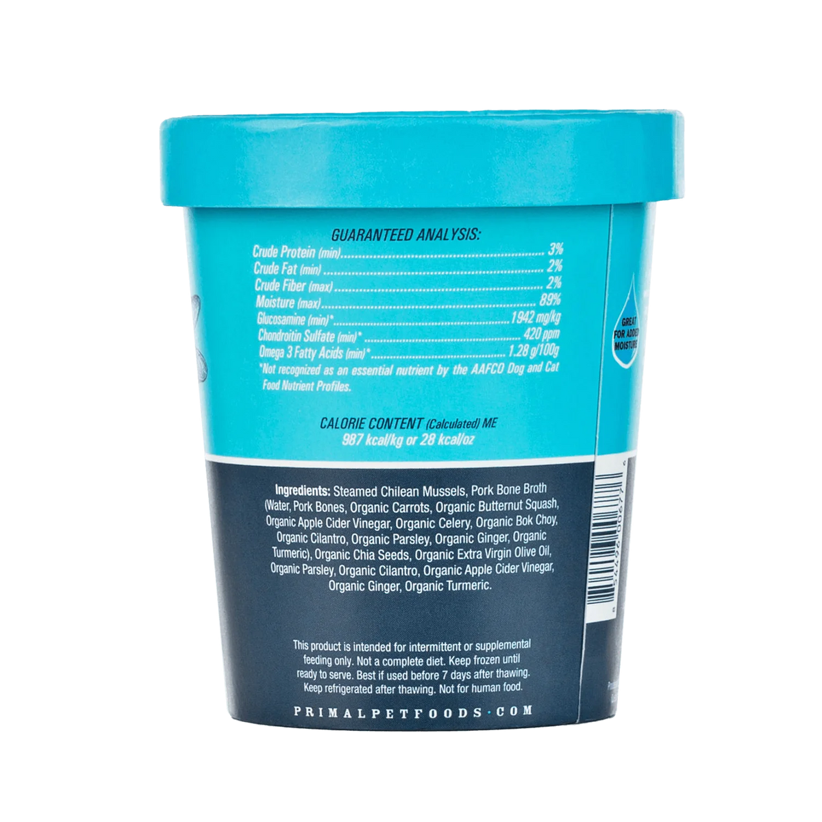 Primal Frozen Fresh Toppers Omega Mussels for Dogs &amp; Cats