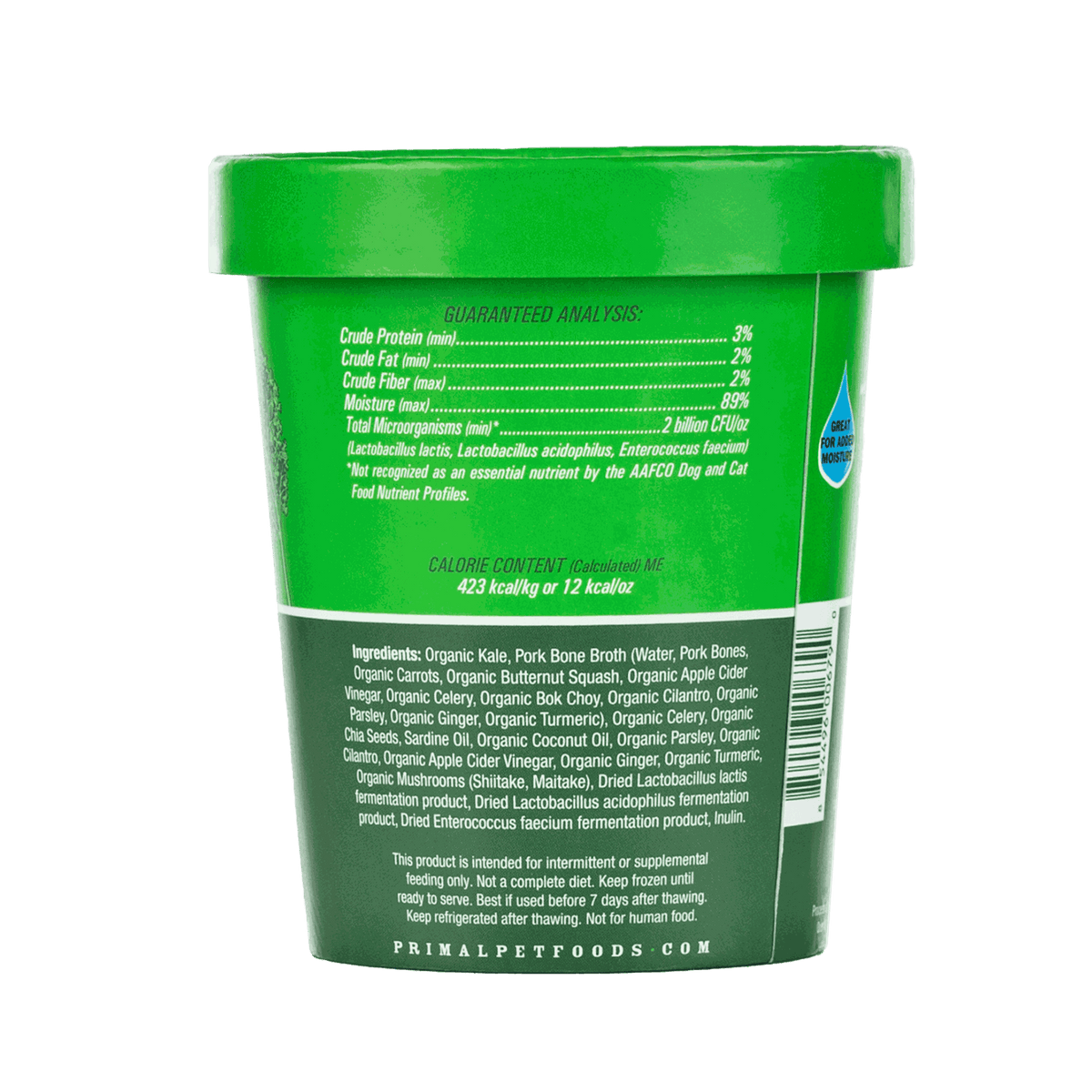 Primal Frozen Fresh Toppers Power Greens for Dogs &amp; Cats
