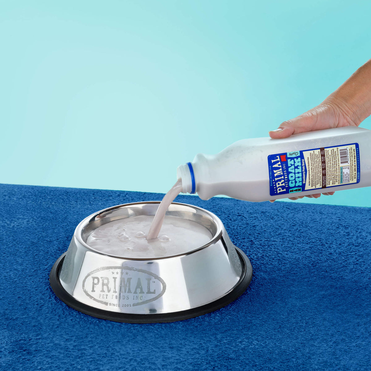 Primal Frozen Goat Milk Blueberry Pom Burst for Dogs &amp; Cats