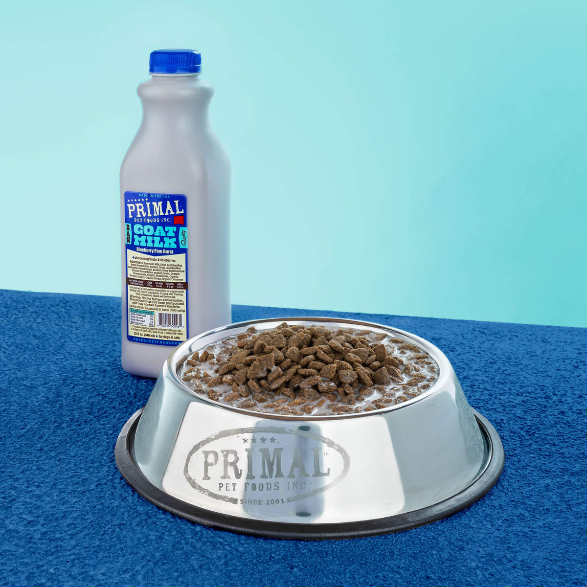 Primal Frozen Goat Milk Blueberry Pom Burst for Dogs &amp; Cats