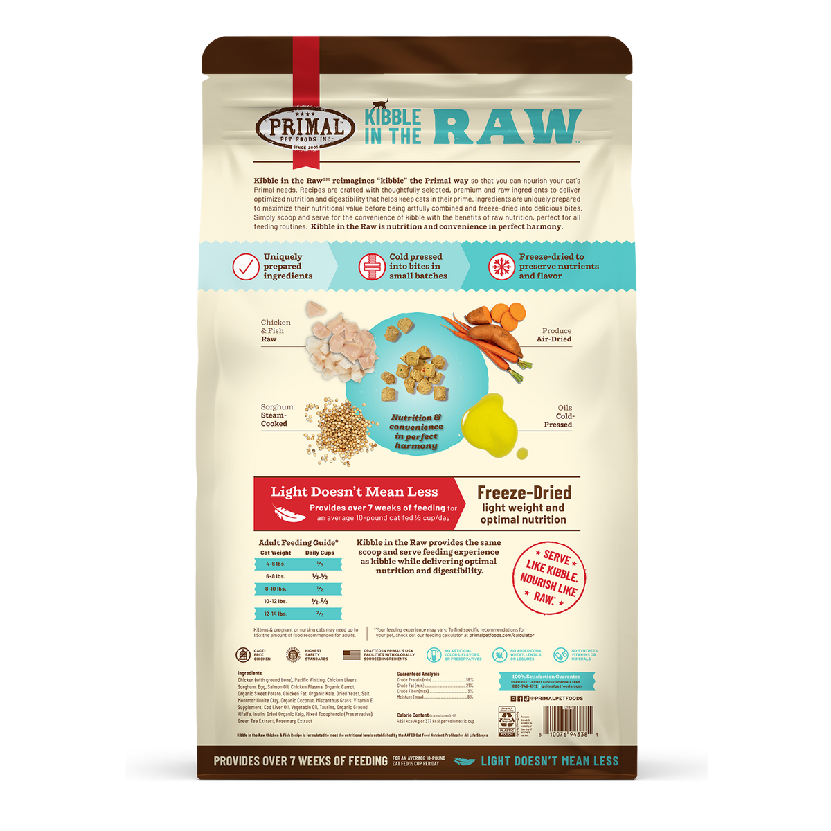 Primal Kibble in the Raw Freeze-Dried Raw Chicken &amp; Fish Cat Food