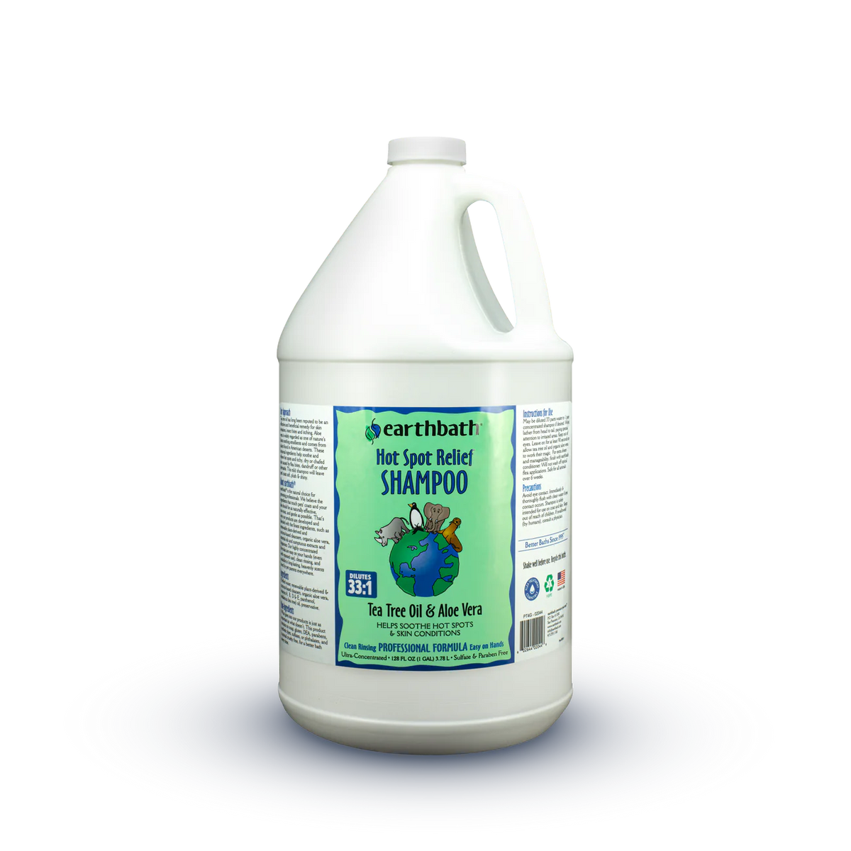 Earthbath Dog & Cat Hot Spot Relief Shampoo Tea Tree Oil & Aleo Vera