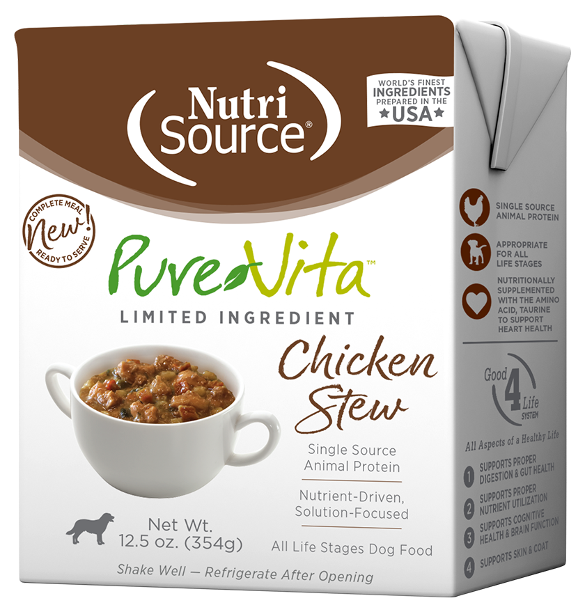 NutriSource PureVita Chicken Stew Dog Food