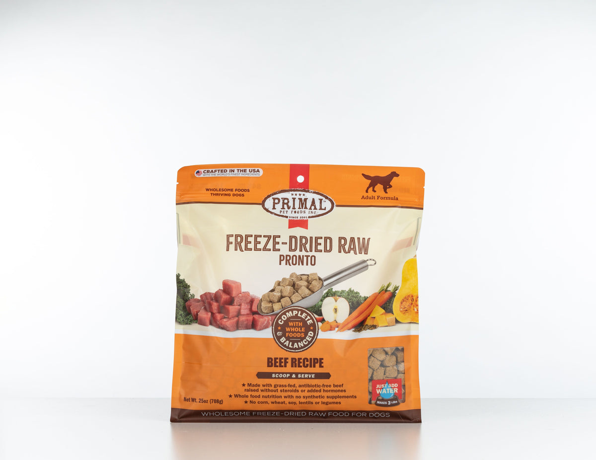 Primal Freeze-Dried Raw Pronto Beef Dog Food