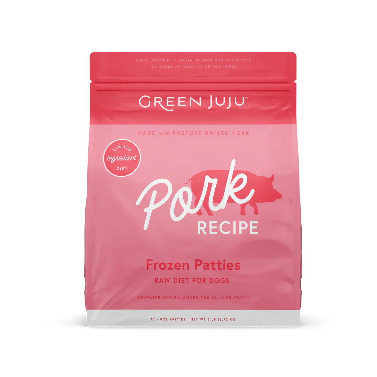 Green Juju Pork Recipe Frozen Raw Dog Food