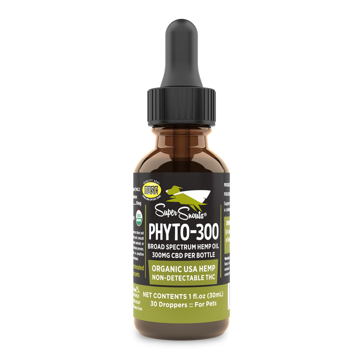Super Snout Hemp Phyto-300 Full Spectrum Oil for Dogs &amp; Cats