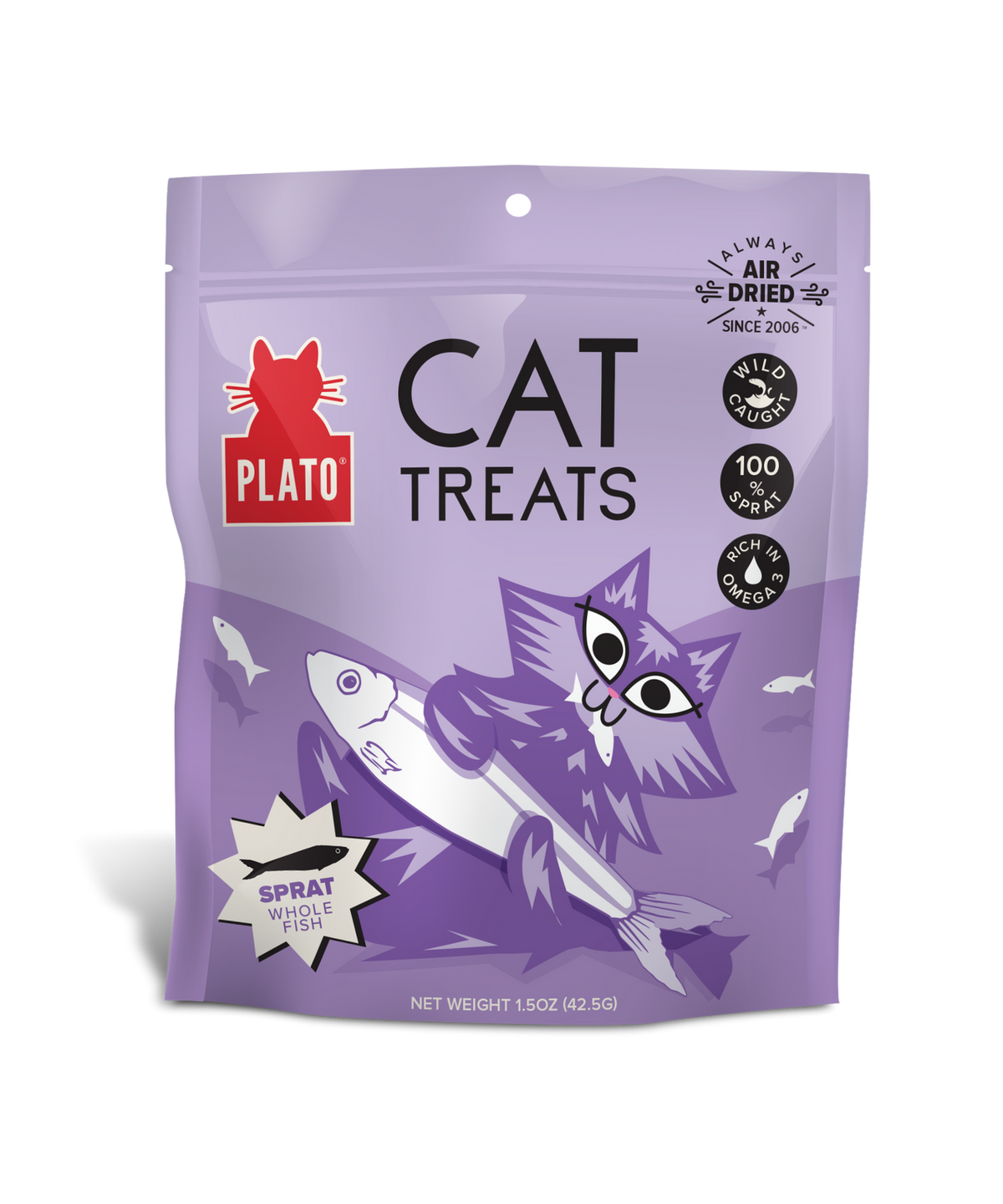 Plato Pet Treats Air-Dried Baltic Sprat Cat Treats