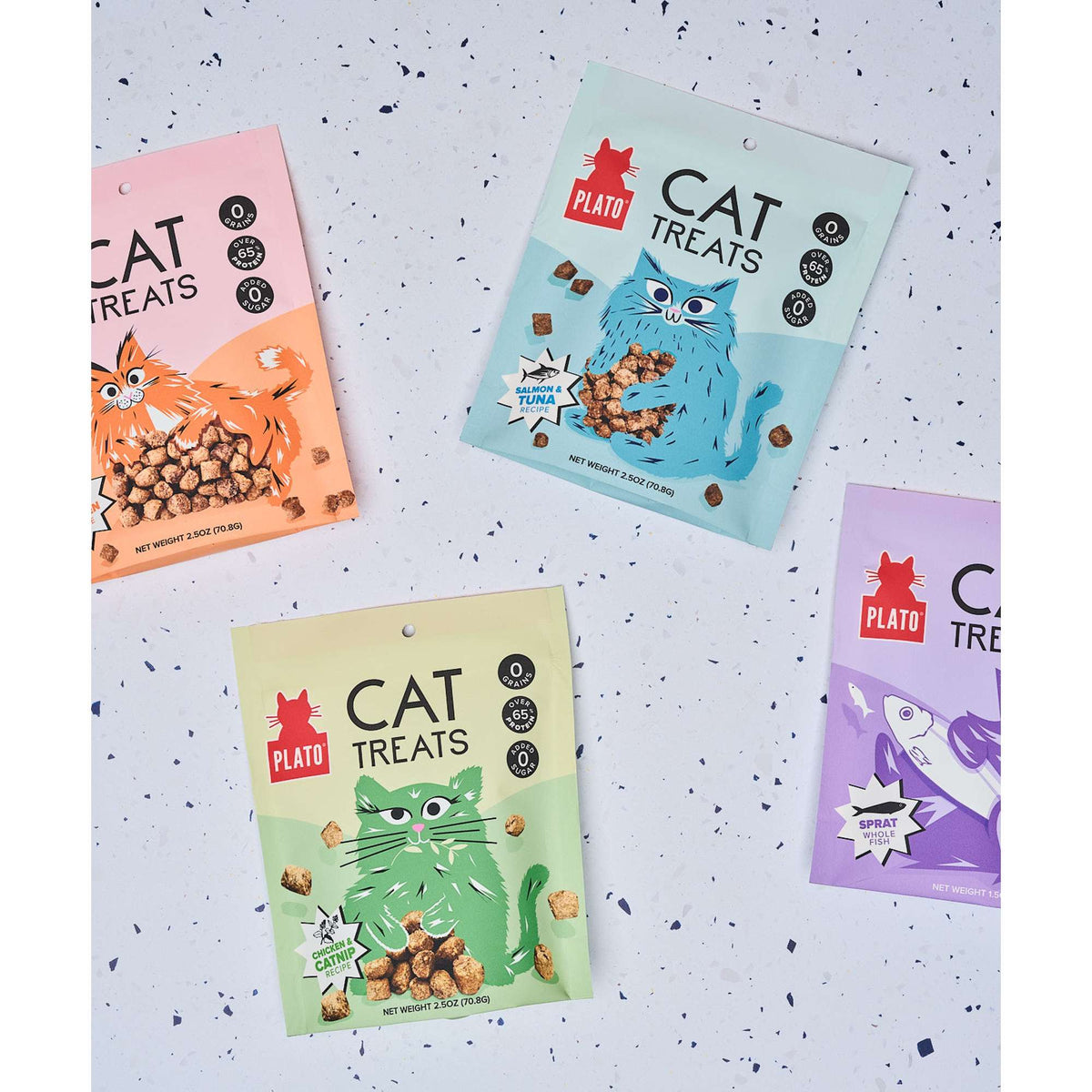 Plato Pet Treats Air-Dried Chicken &amp; Catnip Cat Treats