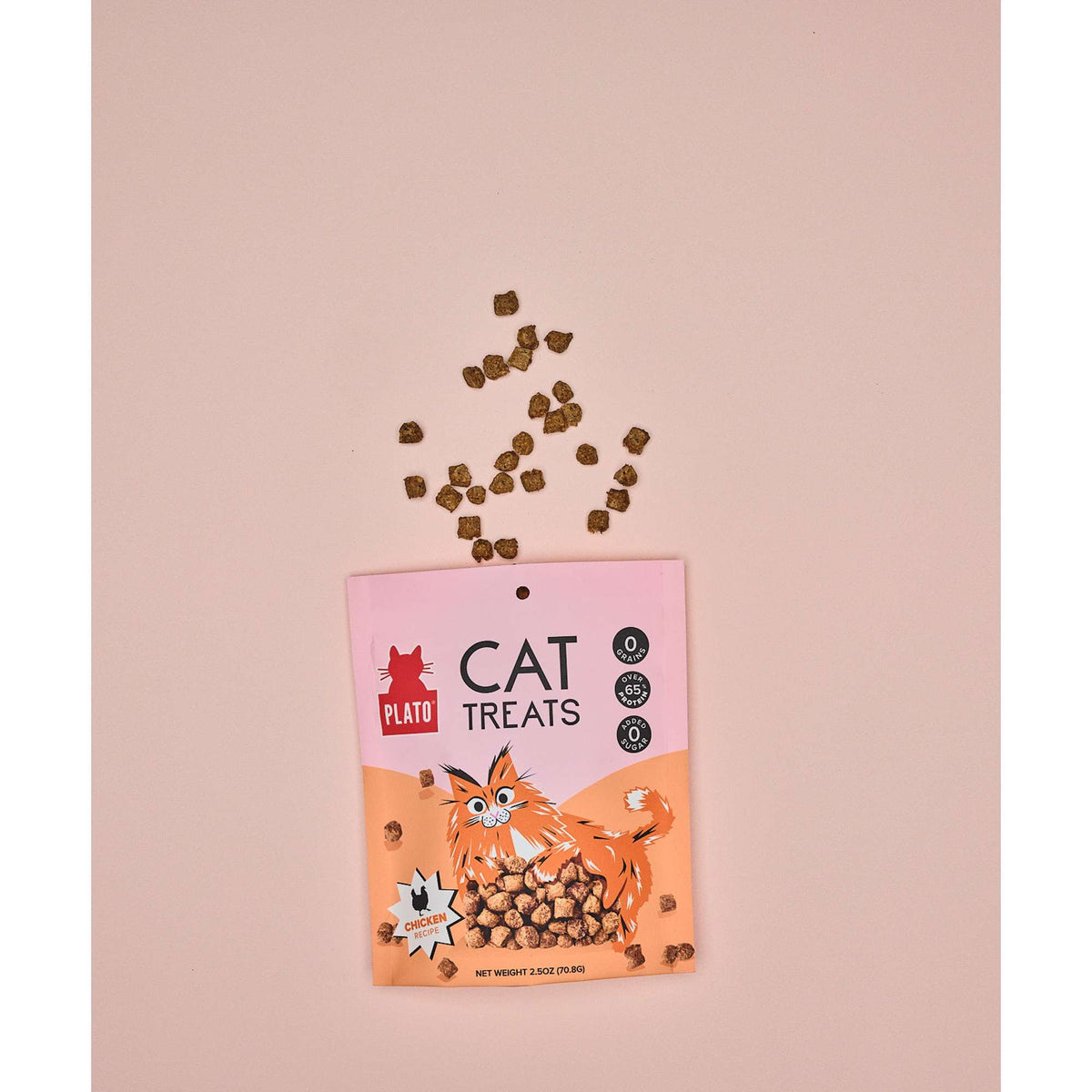 Plato Pet Treats Air-Dried Chicken Cat Treats