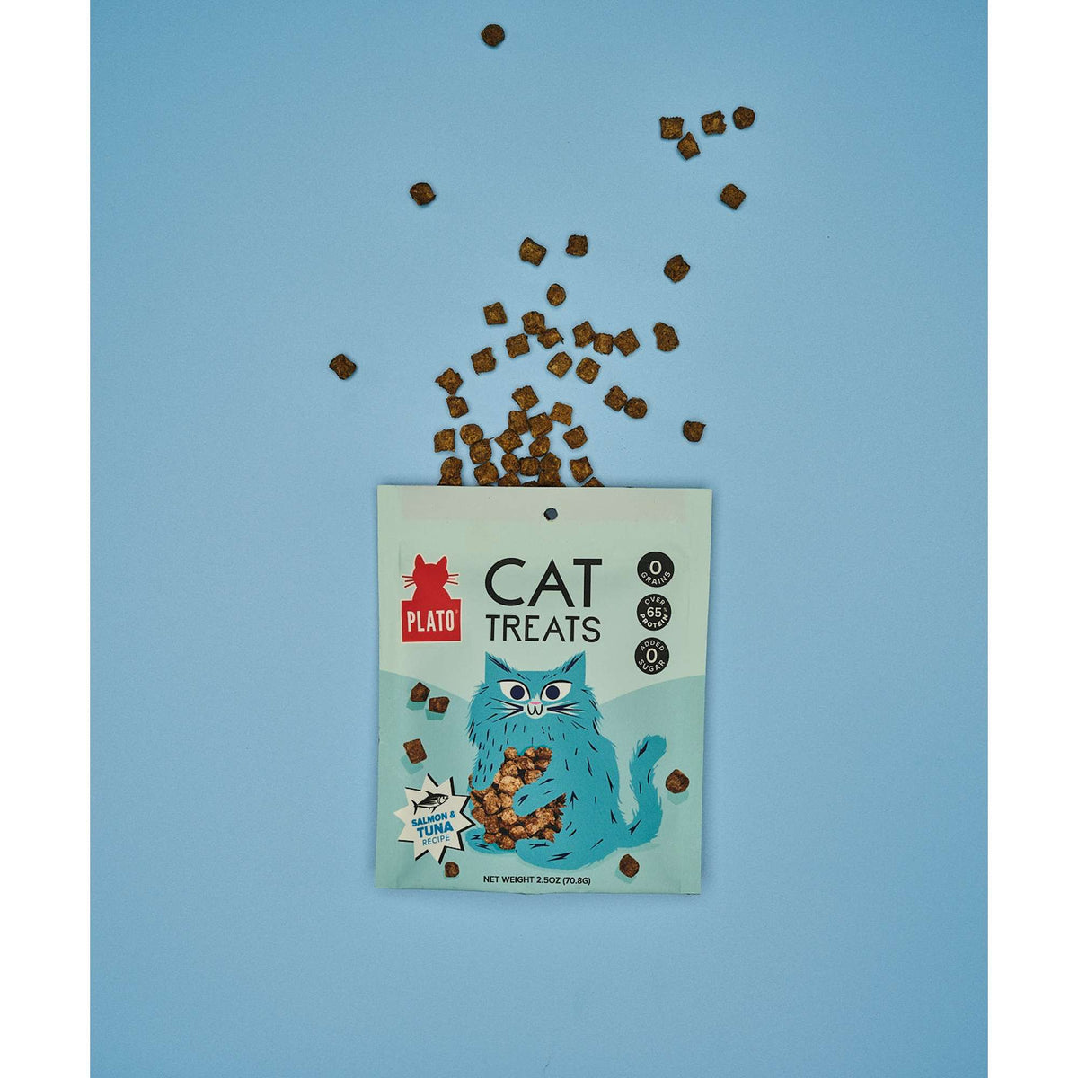 Plato Pet Treats Air-Dried Tuna &amp; Salmon Cat Treats
