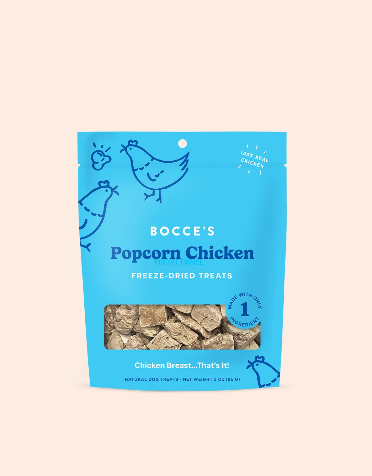 Bocce&#39;s Bakery Popcorn Chicken Freeze-Dried Dog Treats