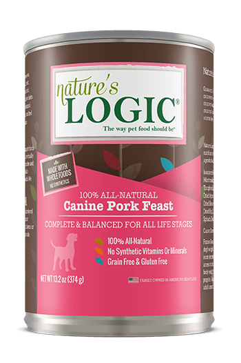 Nature&#39;s Logic Canine Pork Feast Canned Dog Food