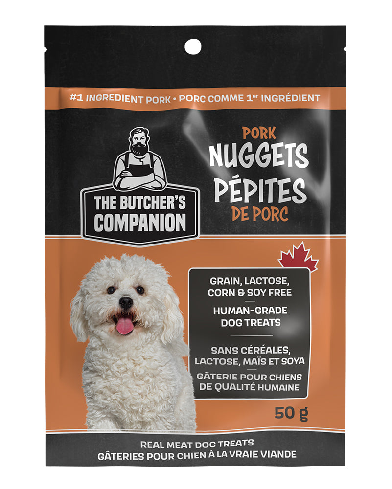 The Butcher&#39;s Companion Pork Nuggets Real Meat Dog Treats