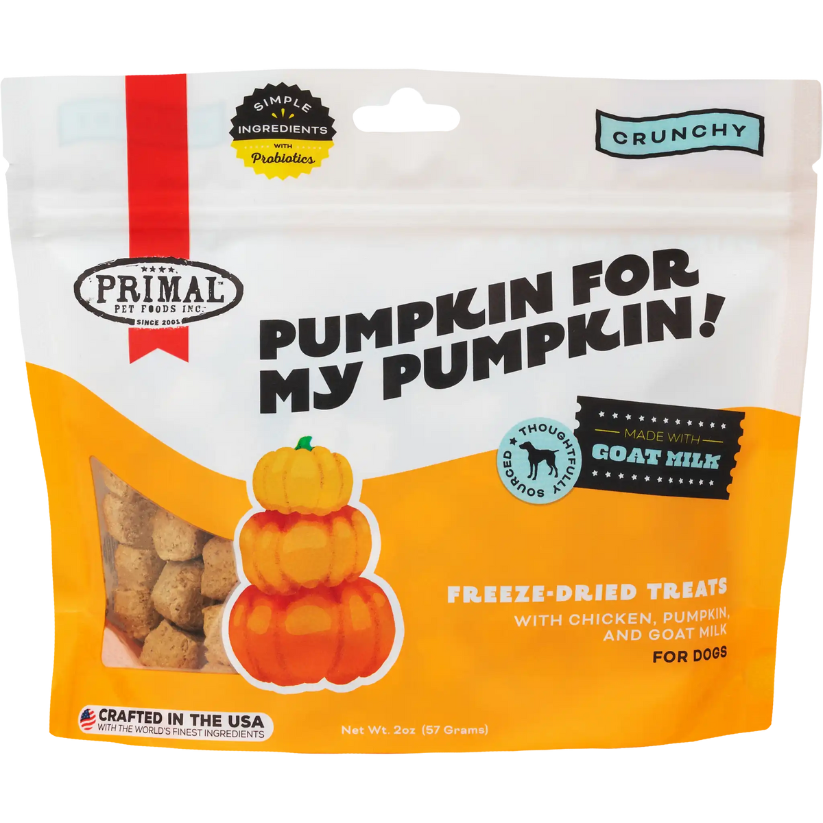 Primal Pumpkin For My Pumpkin! Chicken, Pumpkin &amp; Goat Milk Dog Treats