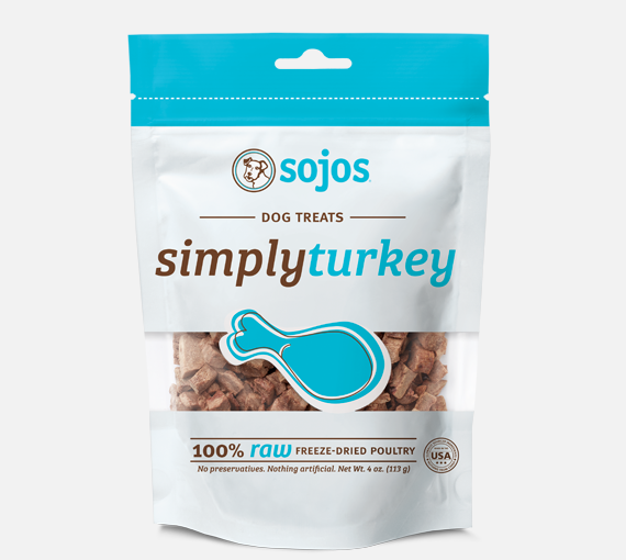 Sojos Freeze-Dried Raw Simply Turkey Dog Treats