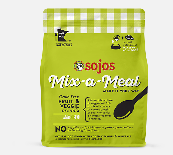 Sojos Freeze-Dried Mix-A-Meal Grain Free Fruit &amp; Vegetable for Dogs
