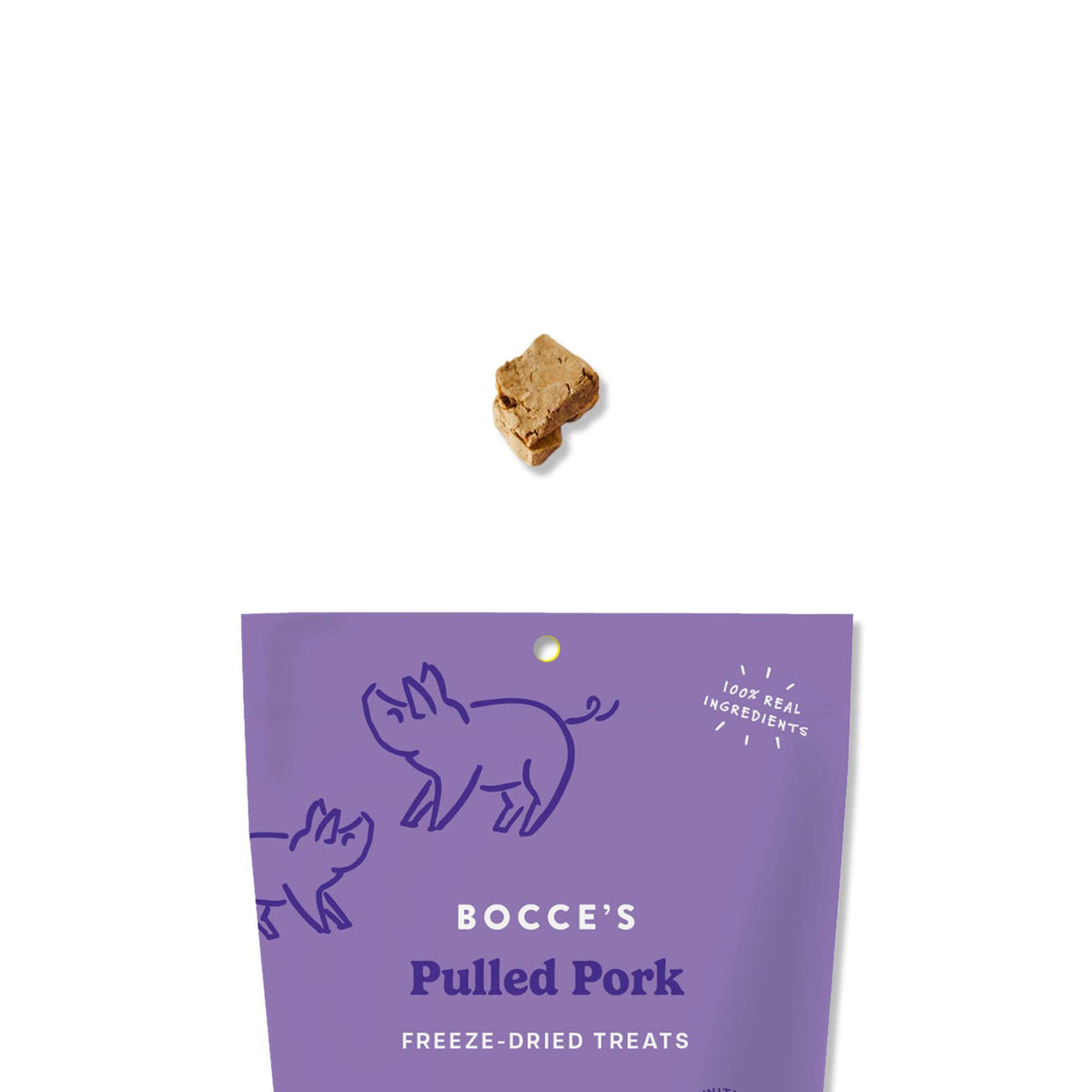 Bocce&#39;s Bakery Pulled Pork Freeze-Dried Dog Treats