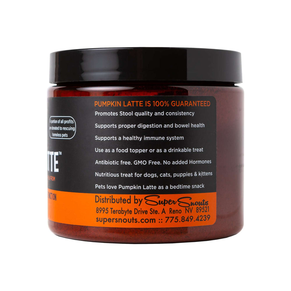 Super Snouts Pumpkin Latte Supplement for Dogs and Cats
