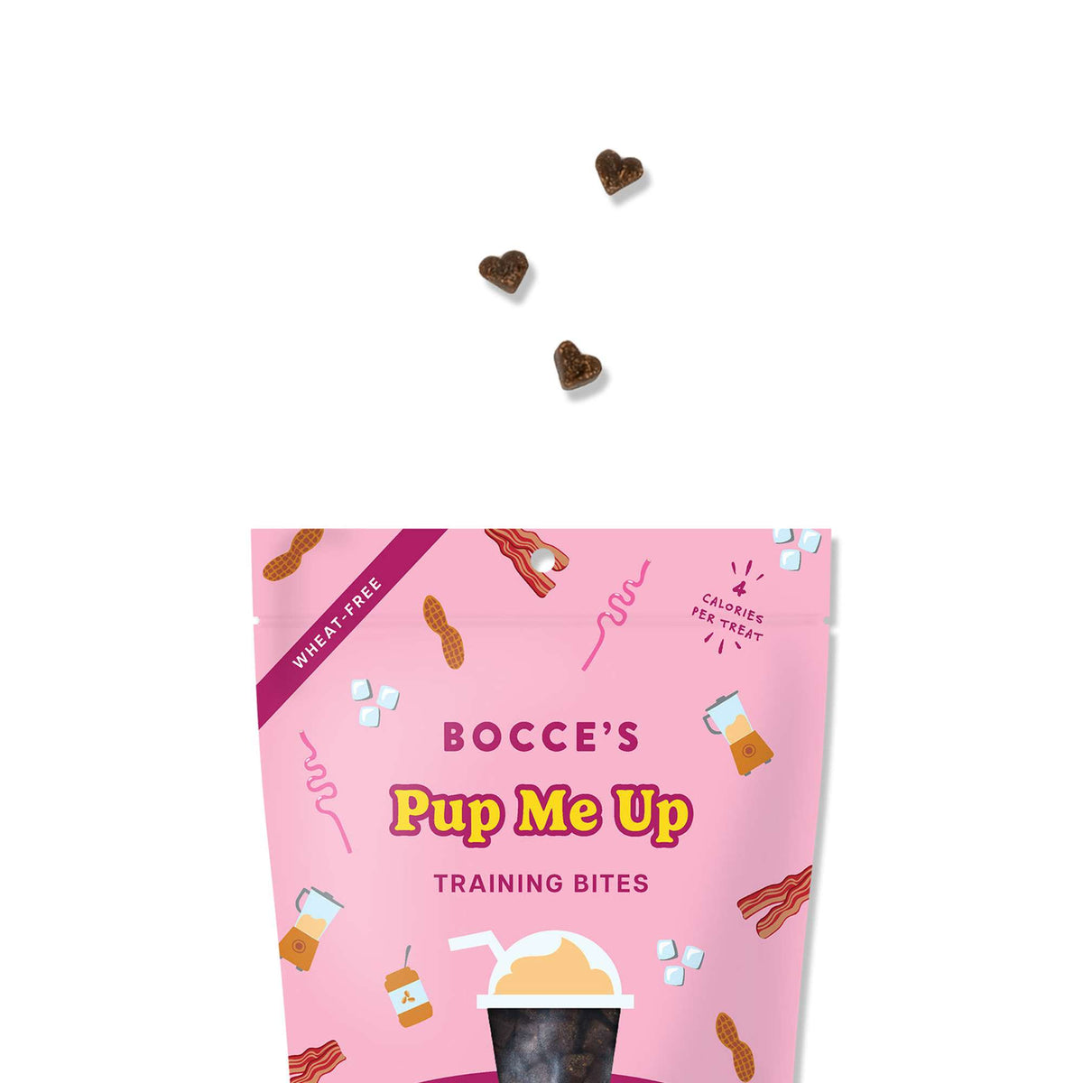 Bocce&#39;s Bakery Pup Me Up Peanut Butter &amp; Bacon Training Bites Dog Treats