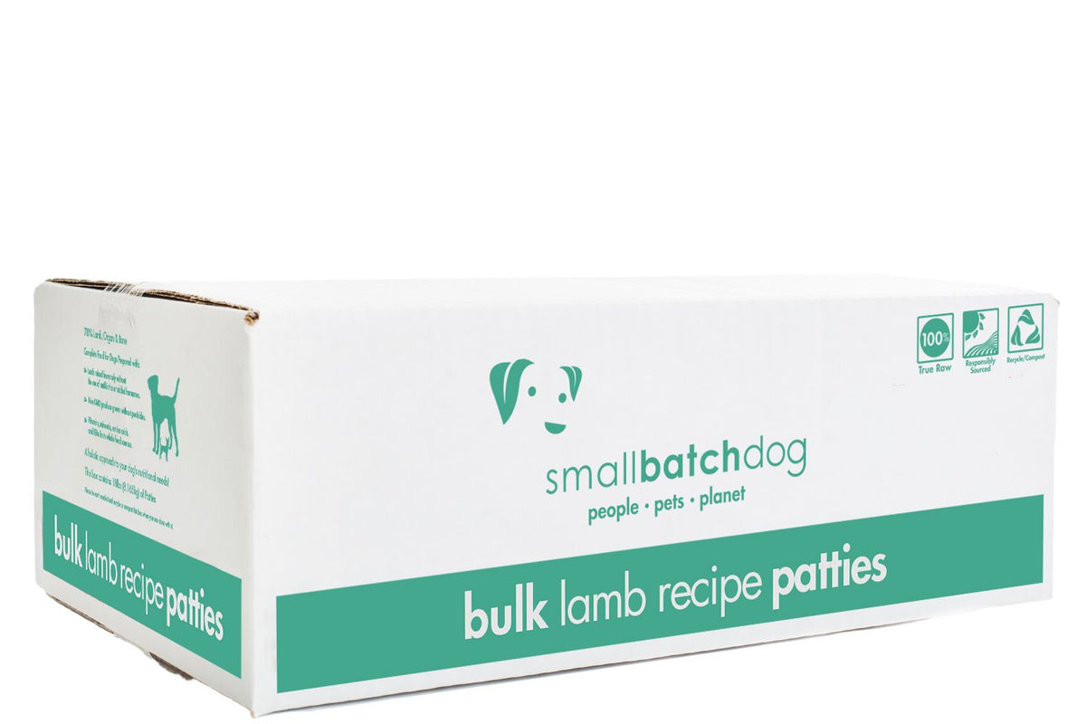 Small Batch Lamb Patties Frozen Raw Dog Food