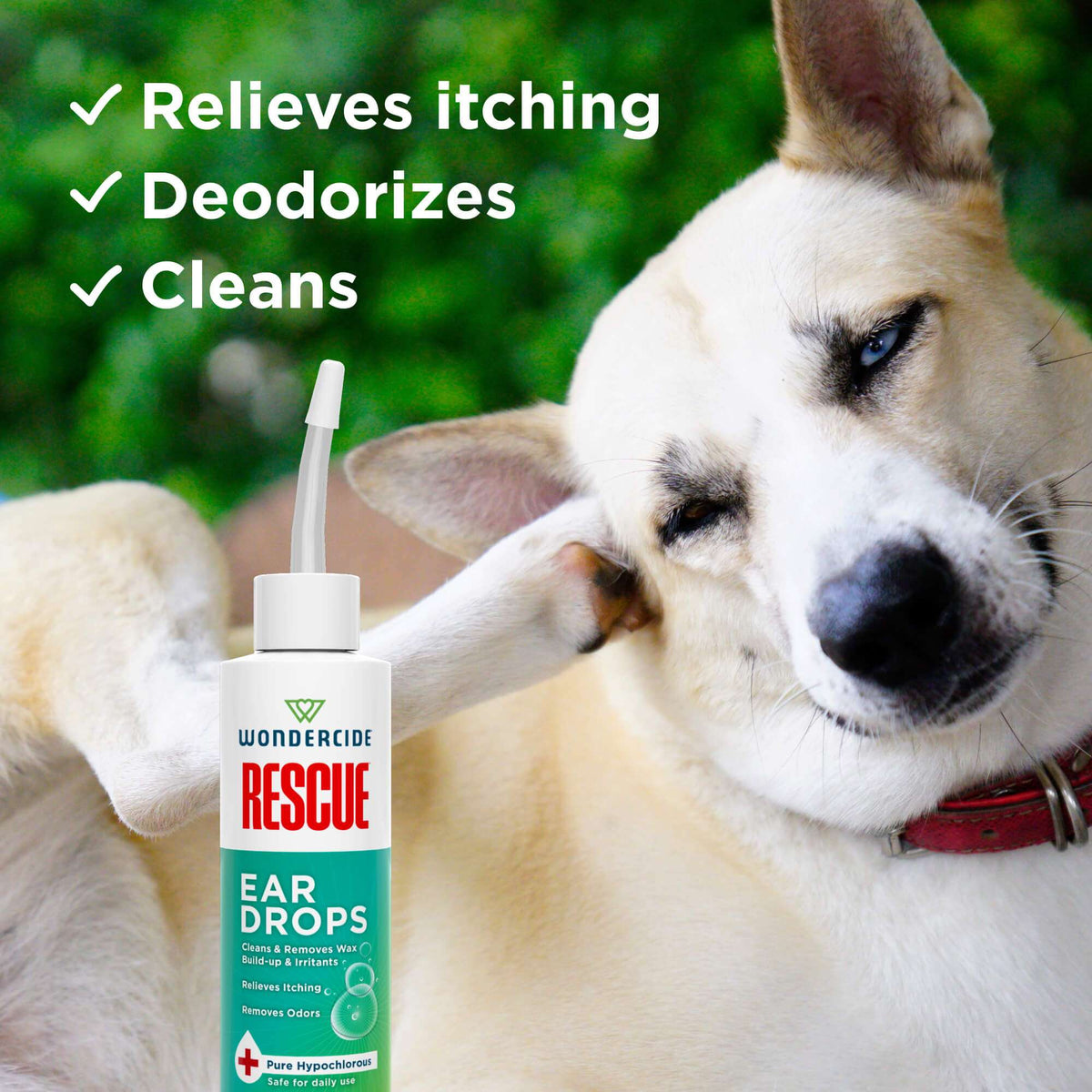 Wondercide Rescue Ear Drops for Dogs & Cats