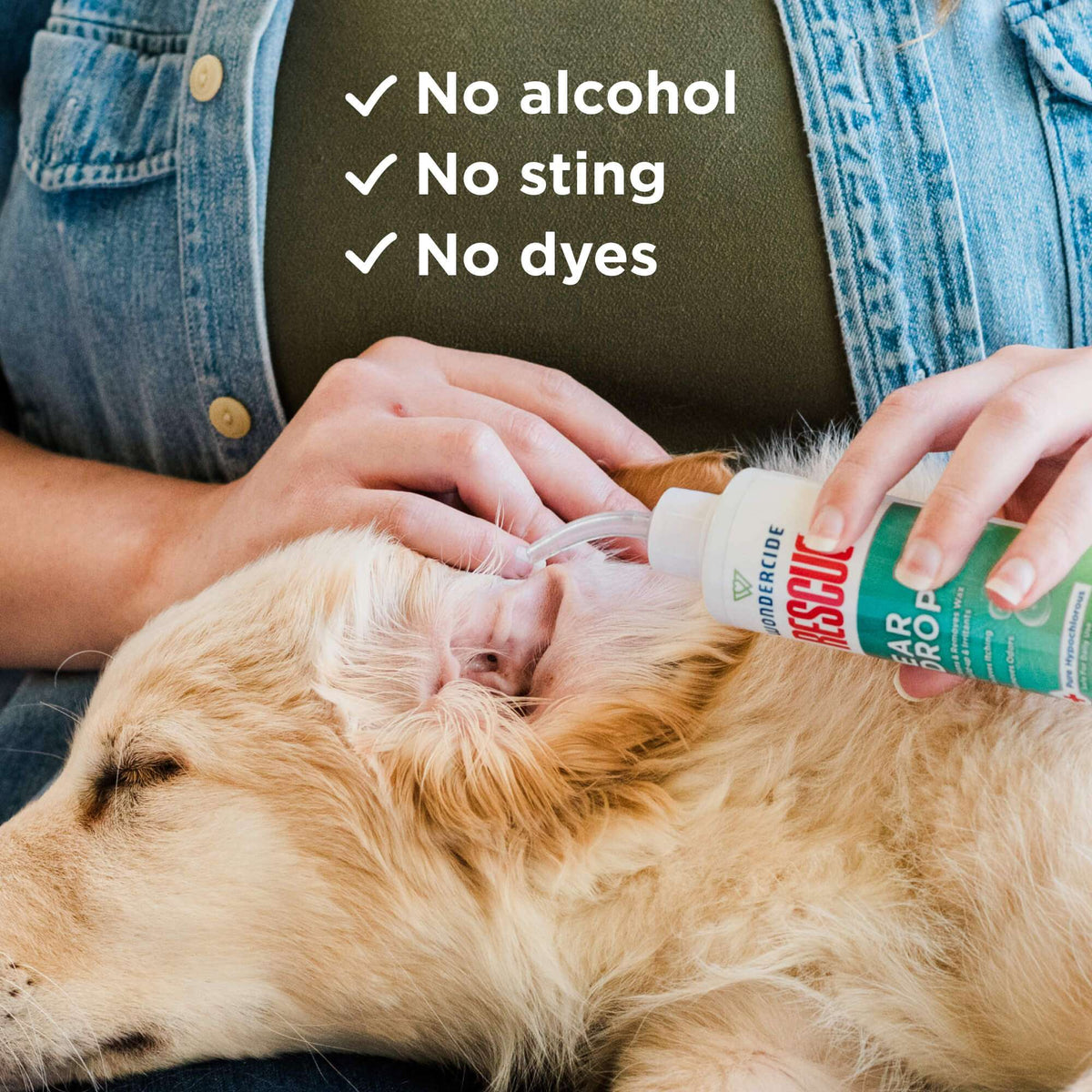 Wondercide Rescue Ear Drops for Dogs & Cats