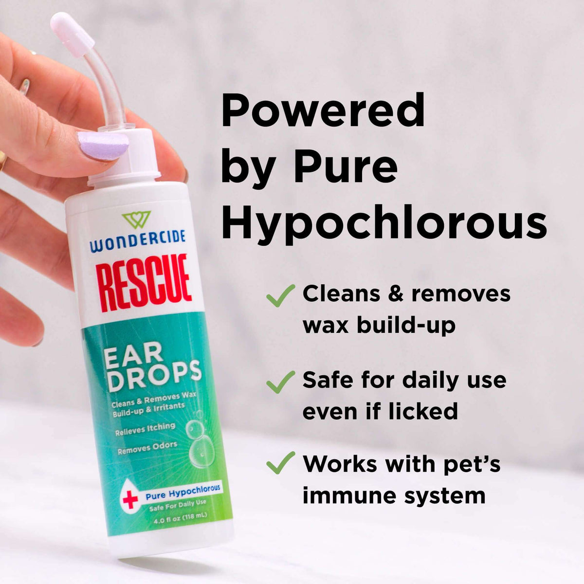 Wondercide Rescue Ear Drops for Dogs & Cats