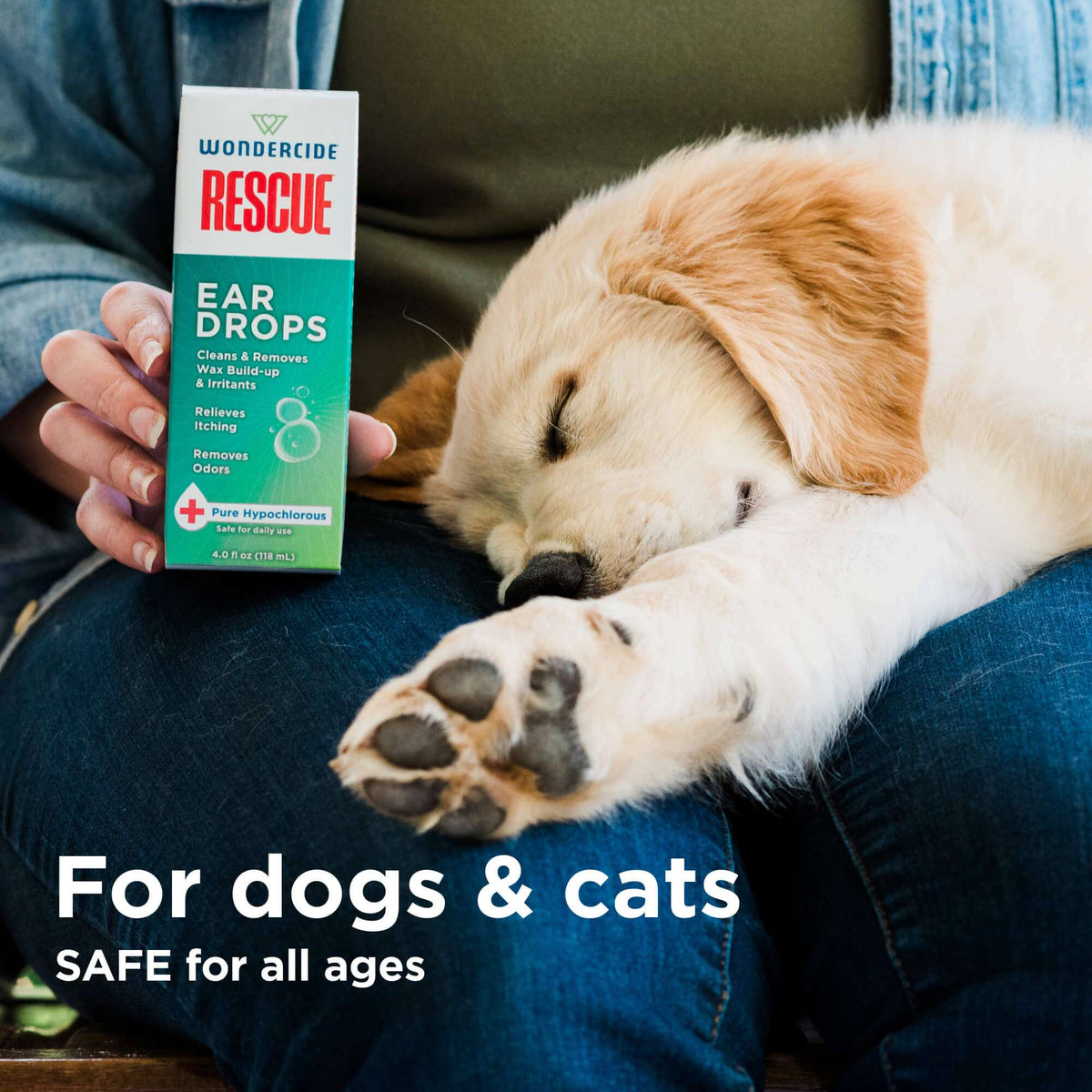 Wondercide Rescue Ear Drops for Dogs & Cats