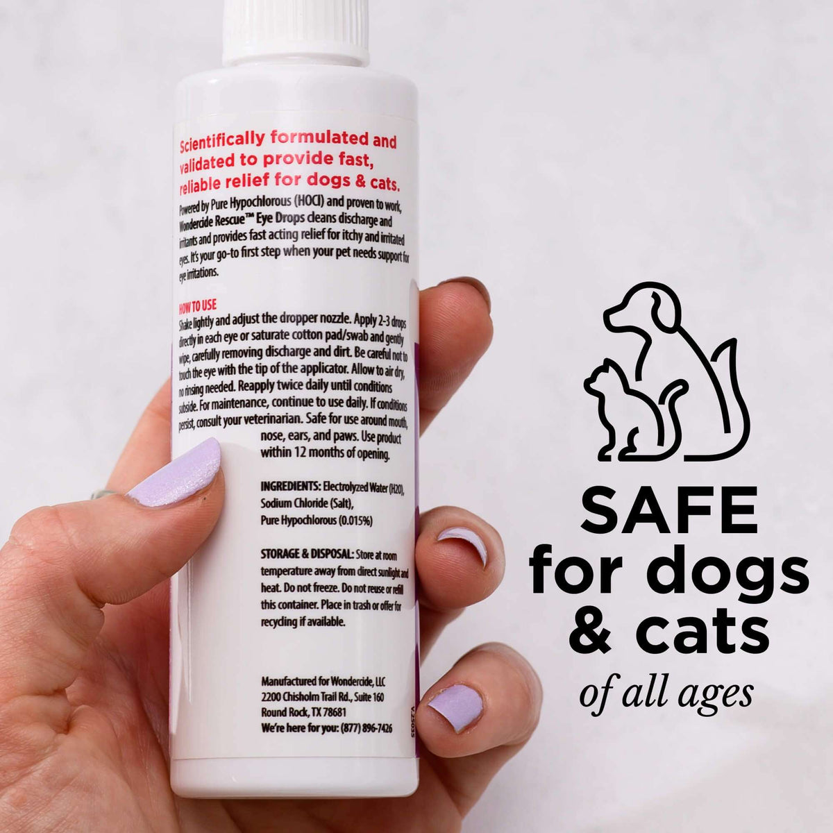 Wondercide Rescue Eye Drops for Dogs & Cats