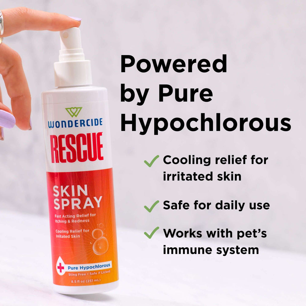 Wondercide Rescue Skin Spray for Dogs & Cats