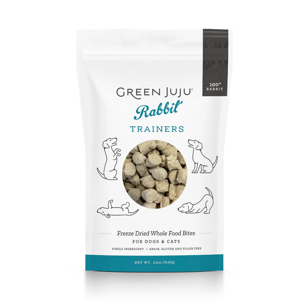 Green Juju Freeze-Dried Rabbit Trainers Dog &amp; Cat Treats