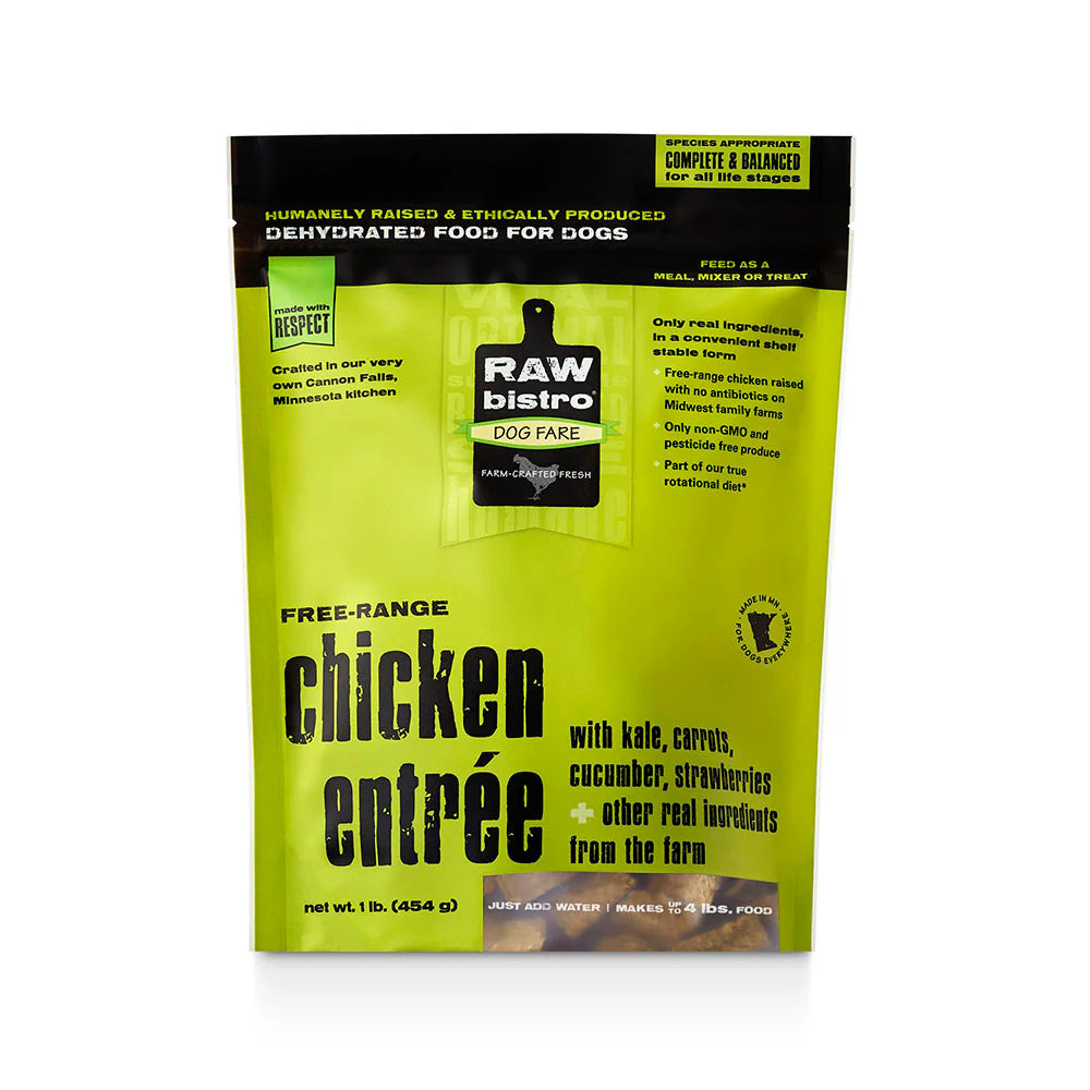 Raw Bistro Free-Range Chicken Entrée Dehydrated Dog Food