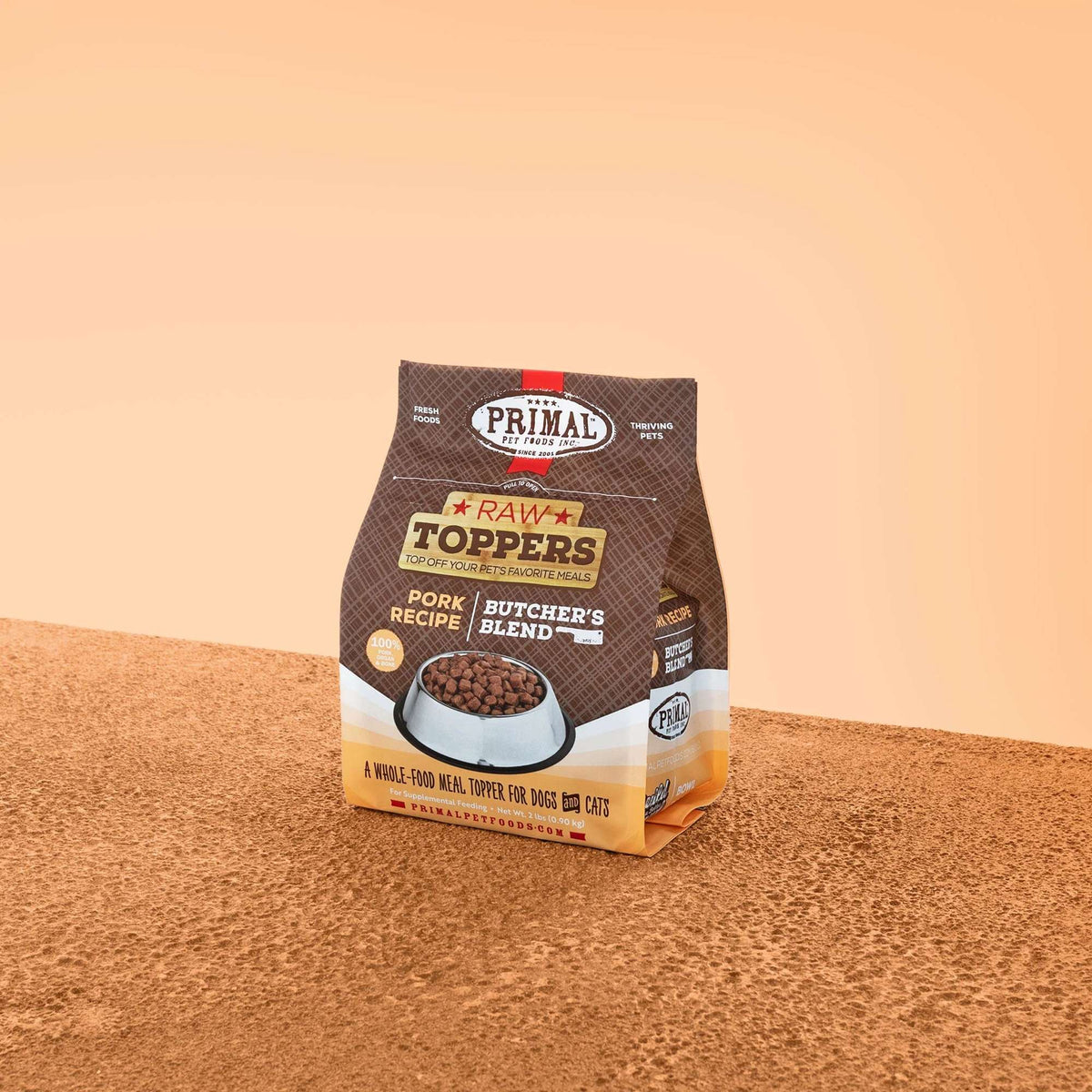 Primal Butcher&#39;s Blend Pork Frozen Raw Dog &amp; Cat Meal Topper