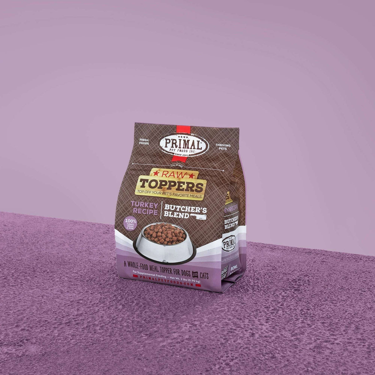 Primal Butcher&#39;s Blend Turkey Frozen Raw Dog &amp; Cat Meal Topper