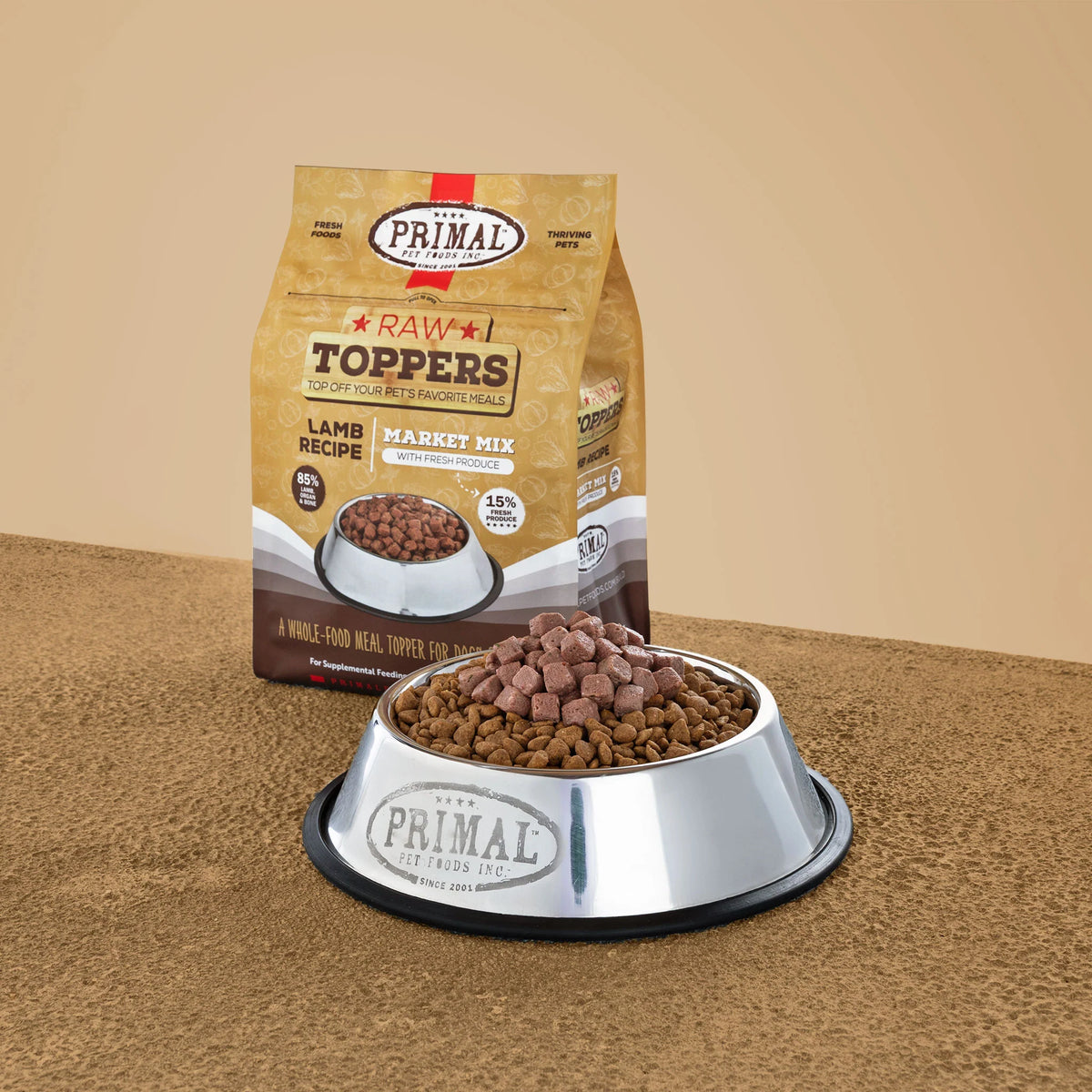Primal Market Mix Lamb Frozen Raw Dog &amp; Cat Meal Topper