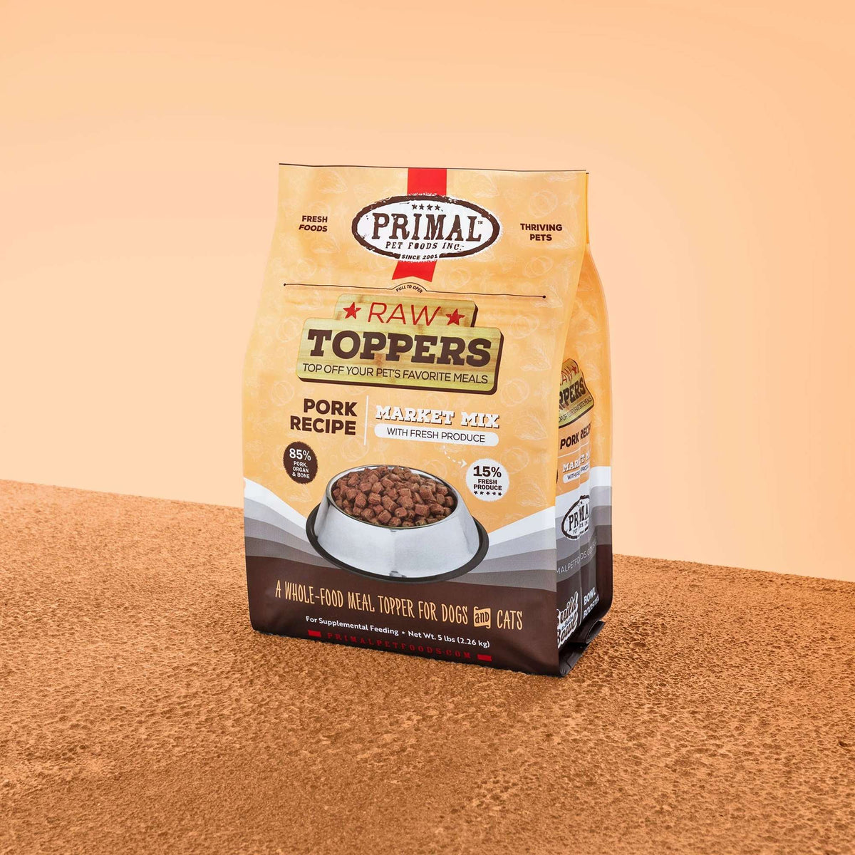 Primal Market Mix Pork Frozen Raw Dog &amp; Cat Meal Topper
